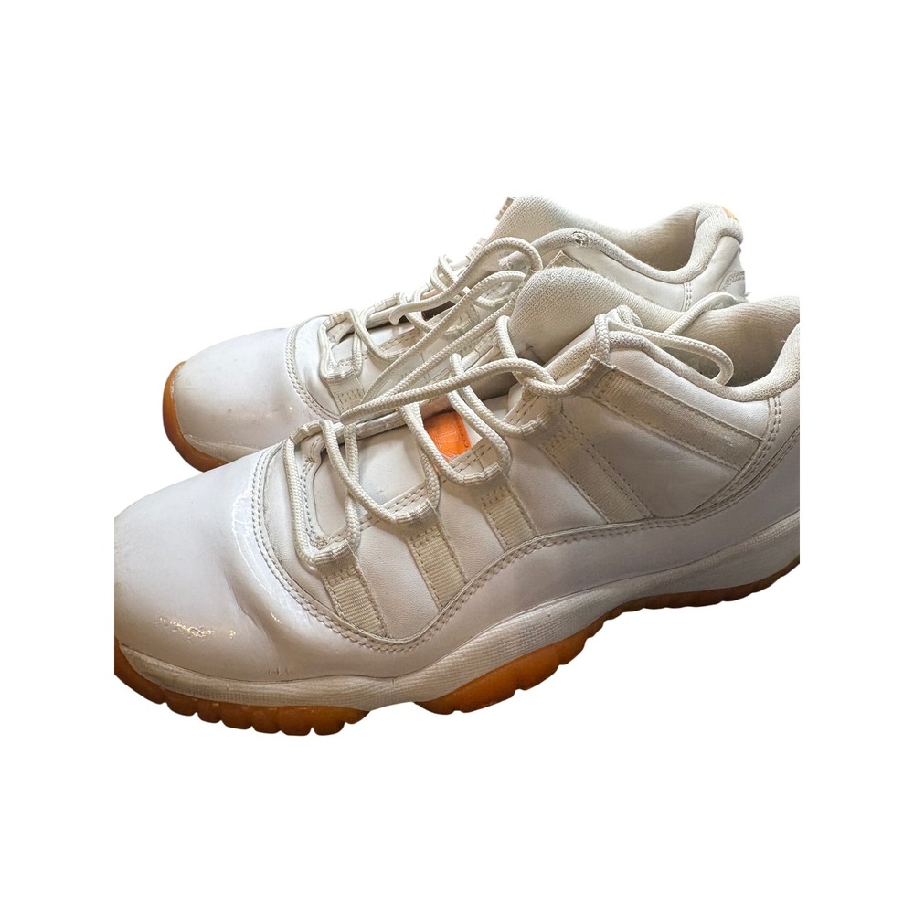 Air Jordan 11 Retro Low Citrus White Orange 580521-139 Youth 6Y Womens 7.5